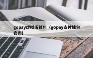 gopay虚拟币钱包（gopay支付钱包官网）